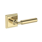 Baldwin Hardware Reserve Manija La Conner — Latón sin laca — Stepped Square — Paso