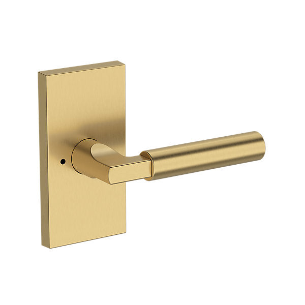 Baldwin Hardware Reserve Manija Lake Forest — Latón satinado Lifetime — Contemporary 5 — Privacidad