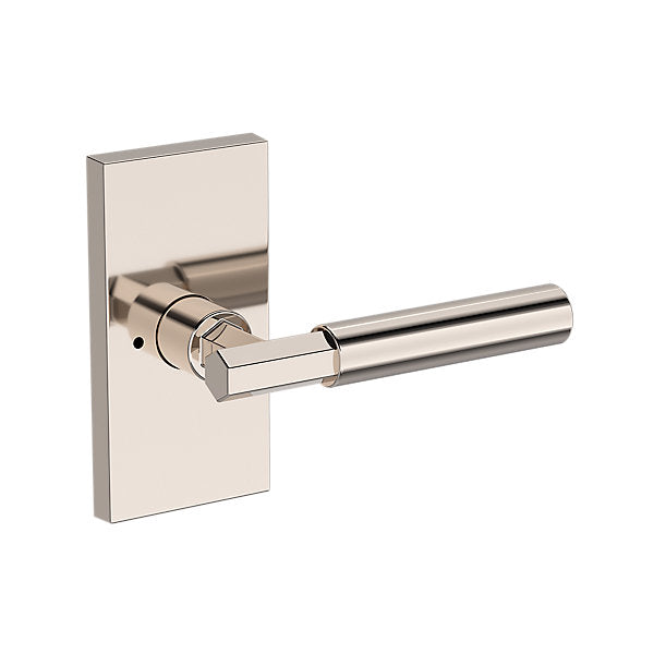 Baldwin Hardware Manija Reserve Riddling — Níquel pulido Lifetime — Contemporary 5 — Privacidad
