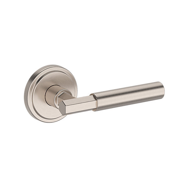 Baldwin Hardware Manija Reserve Riddling — Níquel satinado — Stepped Round — Dummy completo