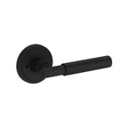 Baldwin Hardware Manija Reserve Riddling — Negro satinado — Stepped Round — Privacidad