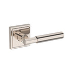 Baldwin Hardware Manija Reserve Riddling — Níquel pulido Lifetime — Stepped Square — Dummy completo