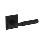 Baldwin Hardware Manija Reserve Riddling — Negro satinado — Stepped Square — Medio Dummy
