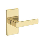 Baldwin Hardware Reserve Manija Sharpewood — Latón sin laca — Contemporary 5 — Paso
