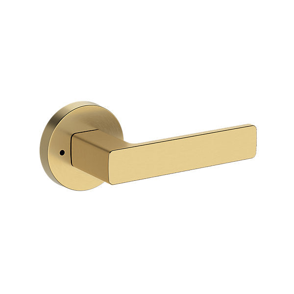 Baldwin Hardware Reserve Manija Sharpewood — Latón satinado Lifetime — Contemporary Round — Privacidad