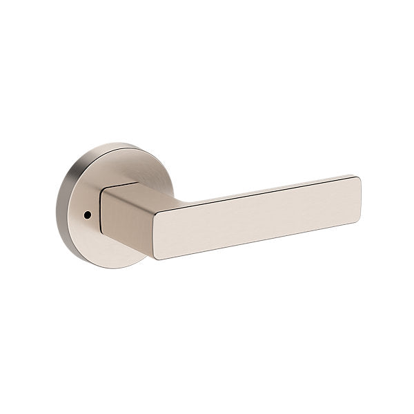 Baldwin Hardware Reserve Manija Sharpewood — Níquel satinado — Contemporary Round — Privacidad