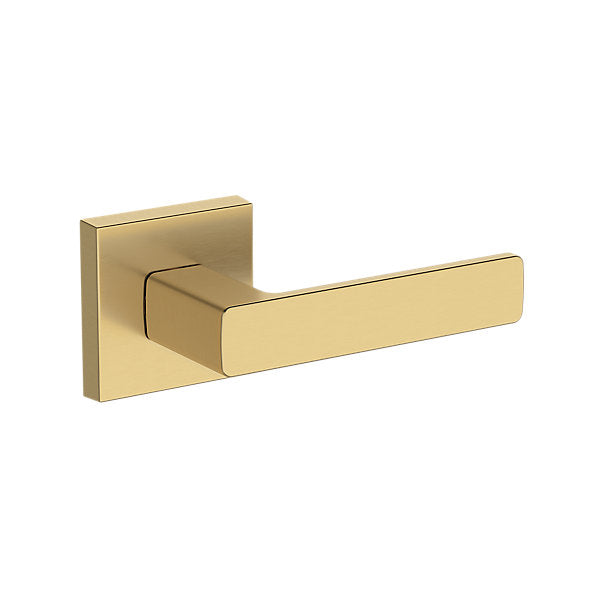 Baldwin Hardware Reserve Manija Sharpewood — Latón satinado Lifetime — Contemporary Square — Paso