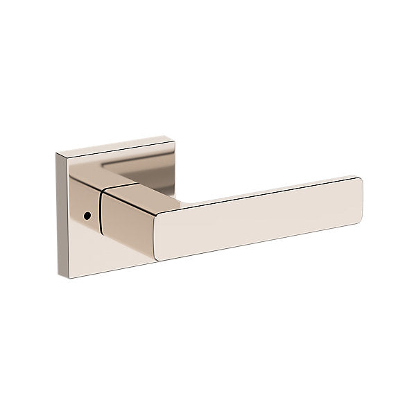 Baldwin Hardware Reserve Manija Sharpewood — Níquel pulido Lifetime — Contemporary Square — Privacidad