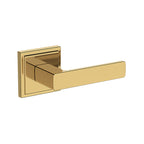 Baldwin Hardware Reserve Manija Sharpewood — Latón pulido Lifetime (PVD) — Stepped Square — Paso