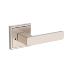 Baldwin Hardware Reserve Manija Sharpewood — Níquel satinado — Stepped Square — Privacidad