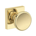 Baldwin Hardware Reserve Perilla Solvang — Latón sin laca — Contemporary Square — Privacidad