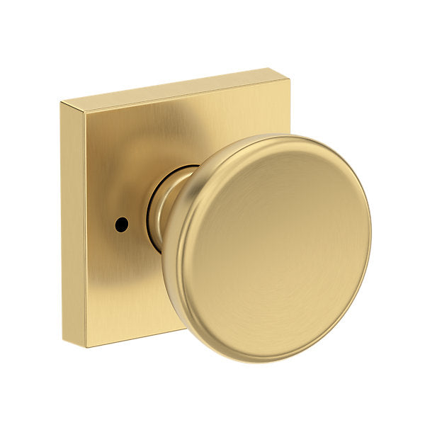 Baldwin Hardware Reserve Perilla Solvang — Latón satinado Lifetime — Contemporary Square — Privacidad