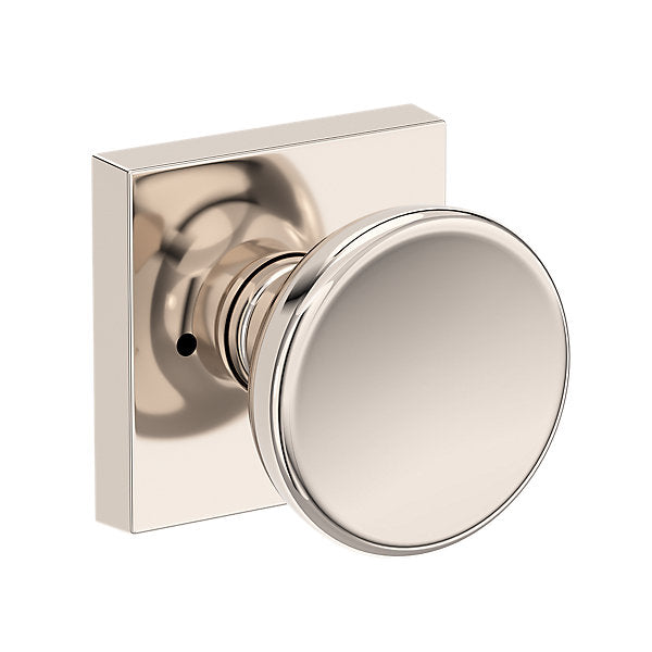 Baldwin Hardware Reserve Perilla Solvang — Níquel pulido Lifetime — Contemporary Square — Privacidad