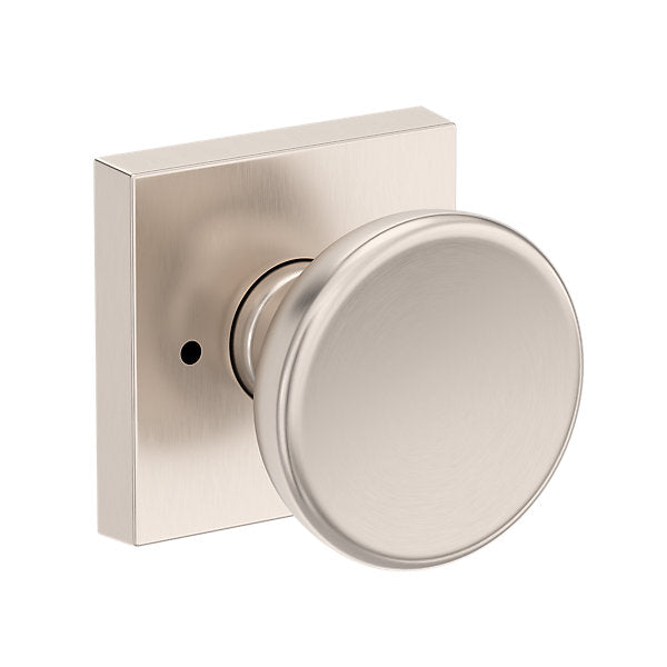Baldwin Hardware Reserve Perilla Solvang — Níquel satinado — Contemporary Square — Privacidad