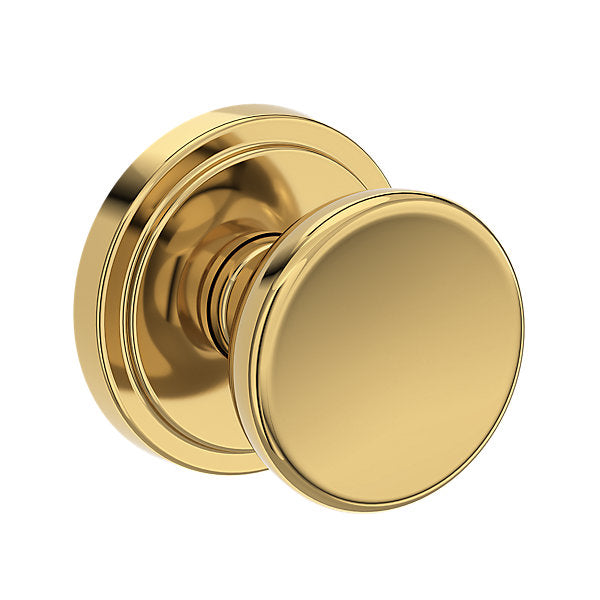 Baldwin Hardware Reserve Perilla Solvang — Latón pulido Lifetime (PVD) — Stepped Round — Paso