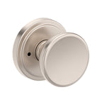 Baldwin Hardware Reserve Perilla Solvang — Níquel satinado — Stepped Round — Privacidad