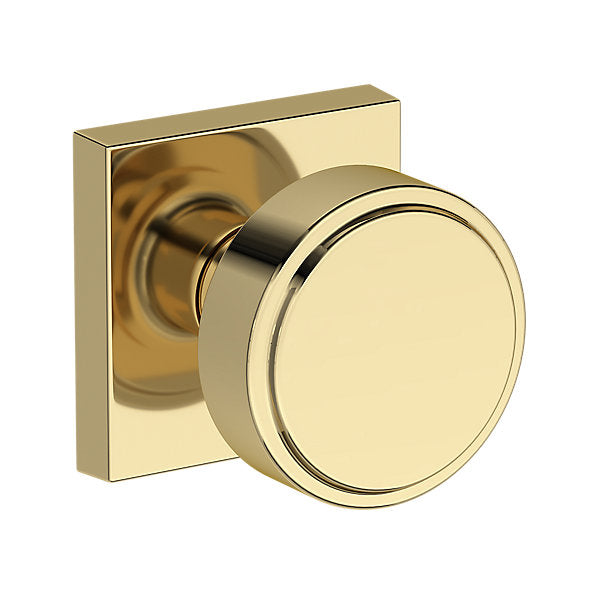 Baldwin Hardware Reserve Perilla Vashon — Latón sin laca — Contemporary Square — Paso