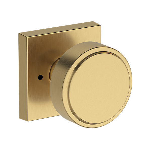 Baldwin Hardware Reserve Perilla Vashon — Latón satinado Lifetime — Contemporary Square — Privacidad