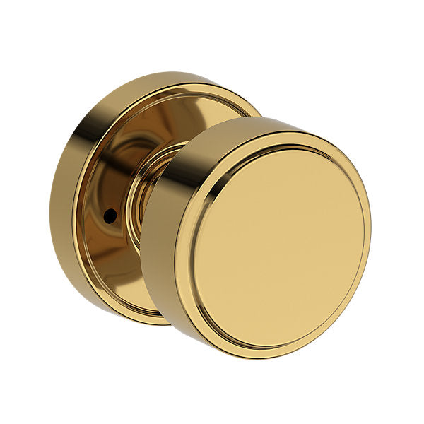 Baldwin Hardware Reserve Perilla Vashon — Latón pulido Lifetime (PVD) — Recessed Round — Privacidad