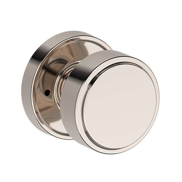 Baldwin Hardware Reserve Perilla Vashon — Níquel pulido Lifetime — Recessed Round — Privacidad