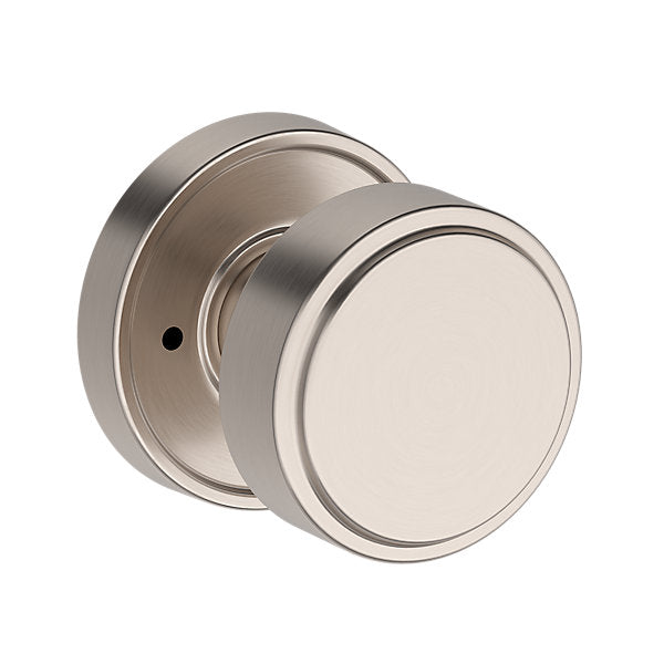 Baldwin Hardware Reserve Perilla Vashon — Níquel satinado — Recessed Round — Privacidad
