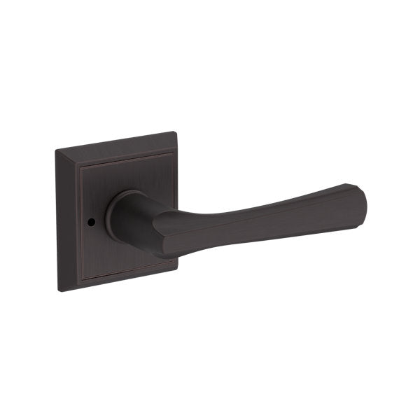Baldwin Hardware Reserve Manija Wyndcliff — Bronce veneciano — Chamfered Square — Privacidad