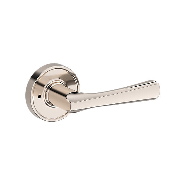 Baldwin Hardware Reserve Manija Wyndcliff — Níquel pulido Lifetime — Recessed Round — Privacidad