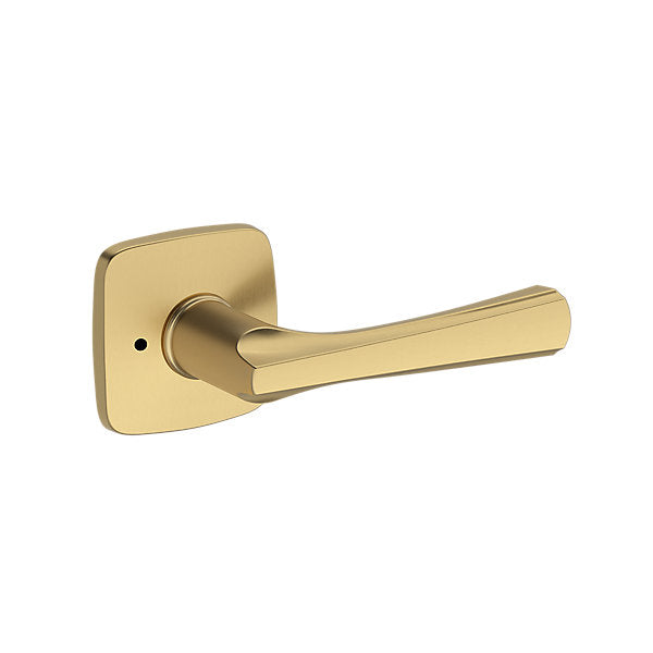 Baldwin Hardware Reserve Manija Wyndcliff — Latón satinado Lifetime — Stepped 5 — Privacidad