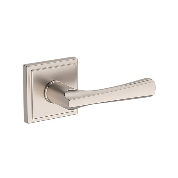 Baldwin Hardware Reserve Manija Wyndcliff — Níquel satinado — Stepped Square — Paso