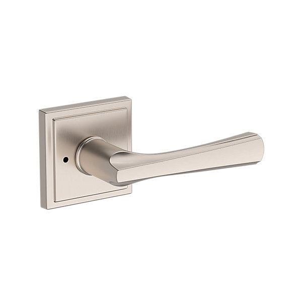 Baldwin Hardware Reserve Manija Wyndcliff — Níquel satinado — Stepped Square — Privacidad