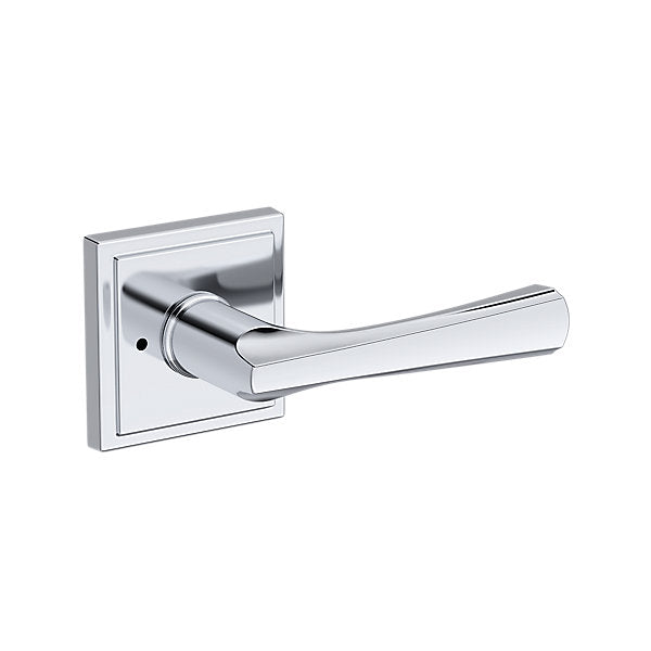 Baldwin Hardware Reserve Manija Wyndcliff — Cromo pulido — Stepped Square — Privacidad
