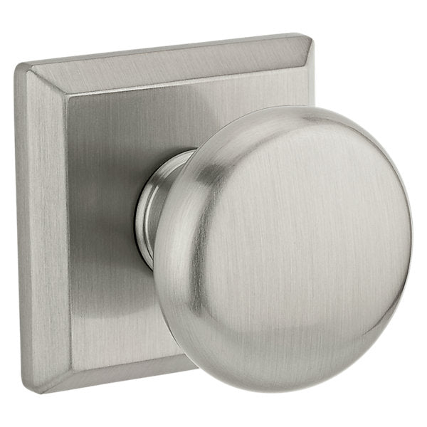 Baldwin Hardware Reserve Perilla Round — Níquel satinado — Traditional Square — Paso