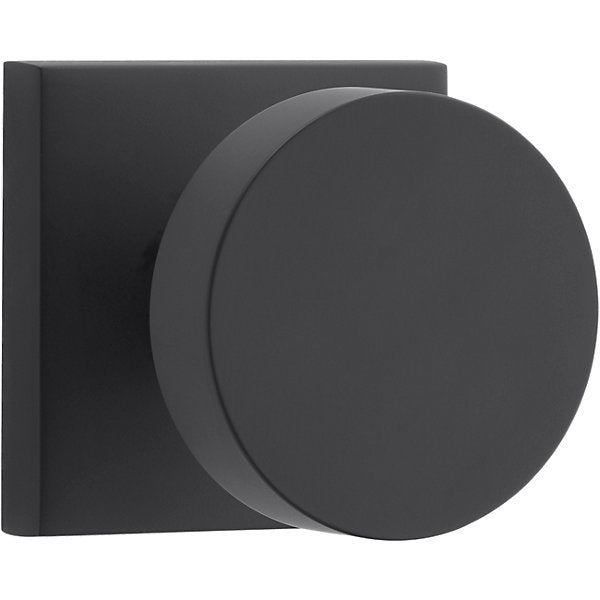 Baldwin Hardware Reserve Perilla Contemporary — Negro satinado — Contemporary Square — Paso