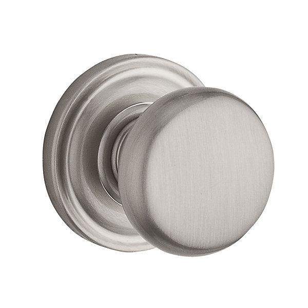 Baldwin Hardware Reserve Perilla Round — Níquel satinado — Traditional Round — Paso