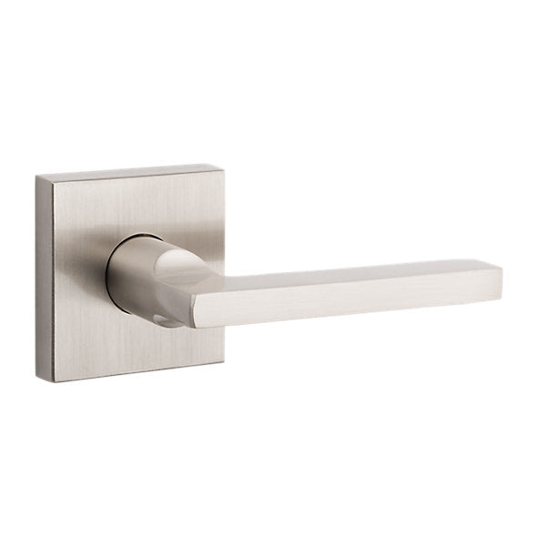 Baldwin Hardware Reserve Manija Square — Níquel satinado — Contemporary Square — Paso