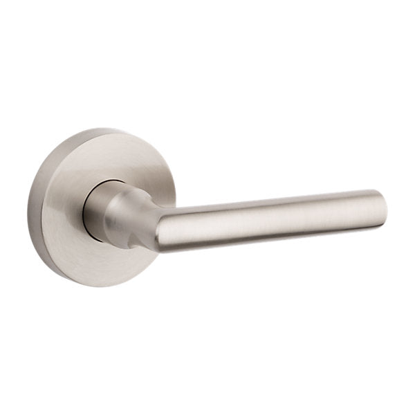 Baldwin Hardware Reserve Manija Tube — Níquel satinado — Contemporary Round — Paso