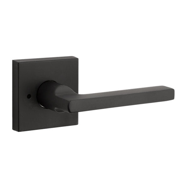 Baldwin Hardware Reserve Manija Square — Negro satinado — Contemporary Square — Privacidad