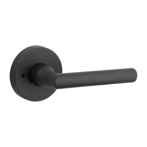 Baldwin Hardware Reserve Manija Tube — Negro satinado — Contemporary Round — Privacidad
