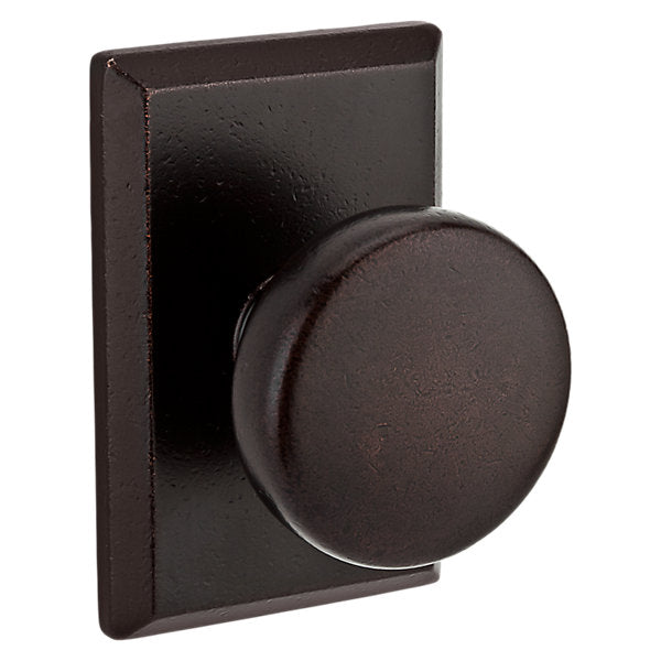 Baldwin Hardware Reserve Perilla Rustic — Bronce oscuro — Rustic Square — Paso