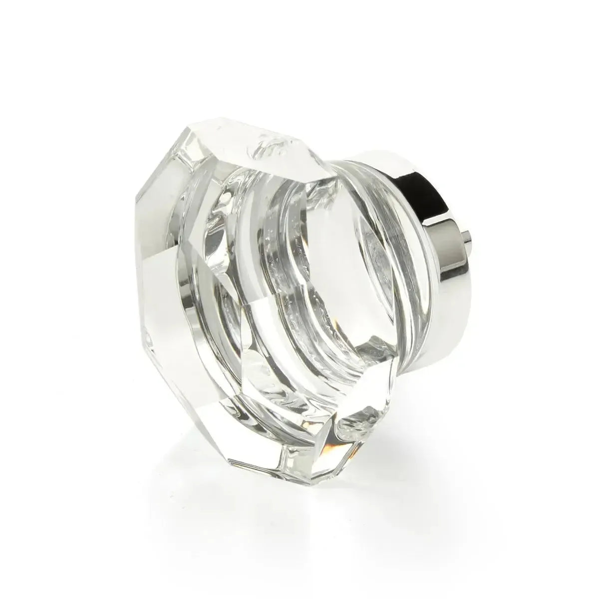 Schaub Perilla City Lights Dome Faceted de Vidrio — Cromo Pulido