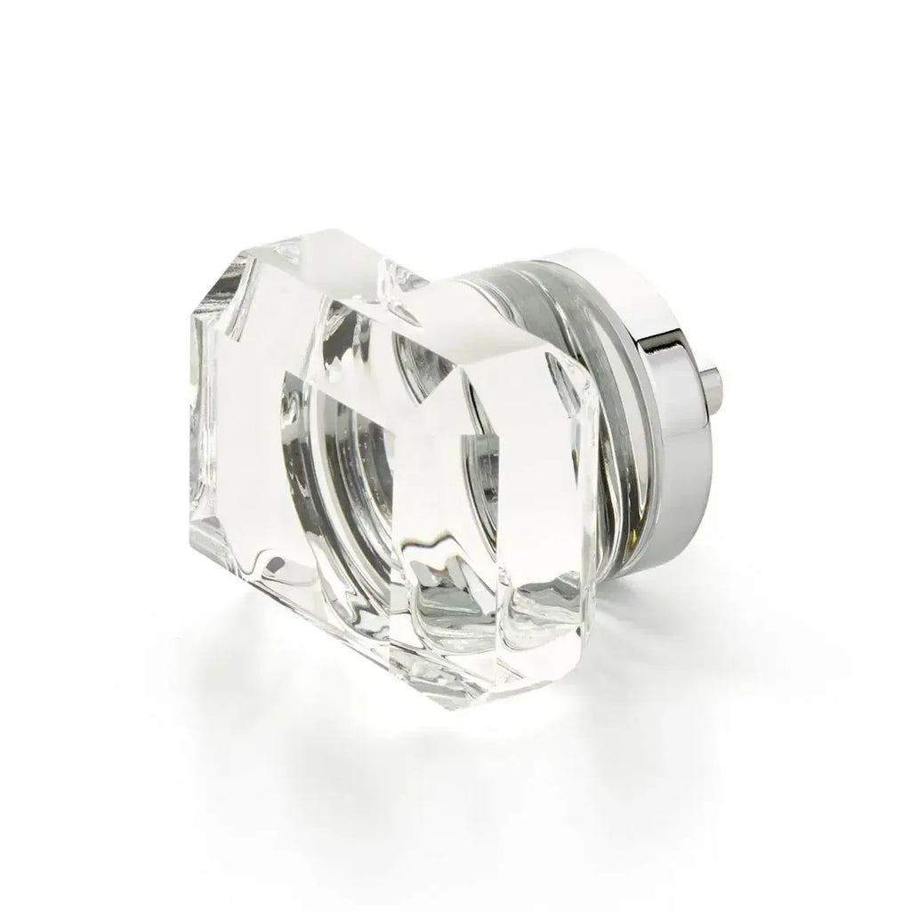 Schaub Perilla City Lights Rectangular de Vidrio — Cromo Pulido