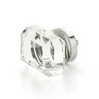 Schaub Perilla City Lights Rectangular de Vidrio — Cromo Pulido