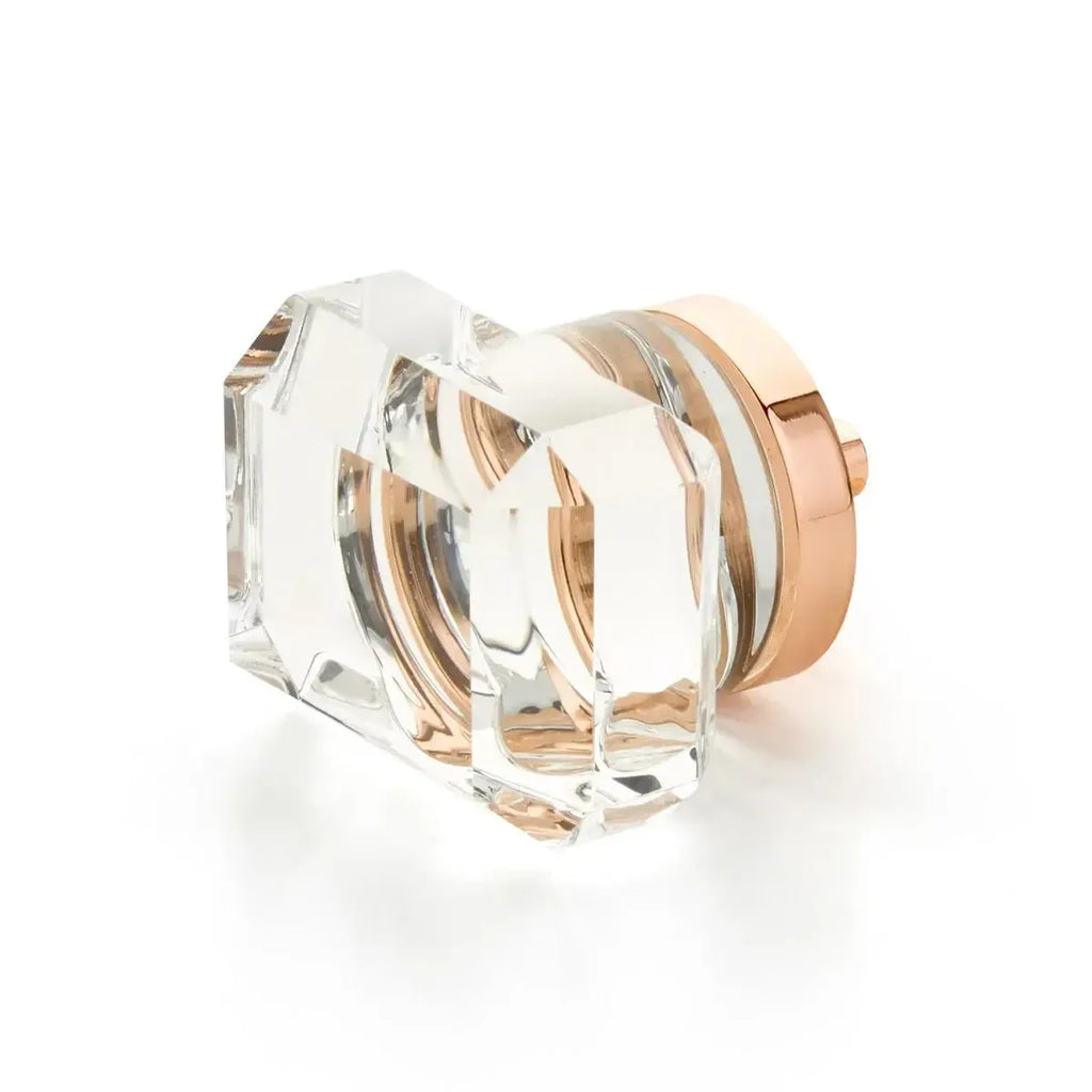 Schaub Perilla City Lights Rectangular de Vidrio — Oro Rosa Pulido