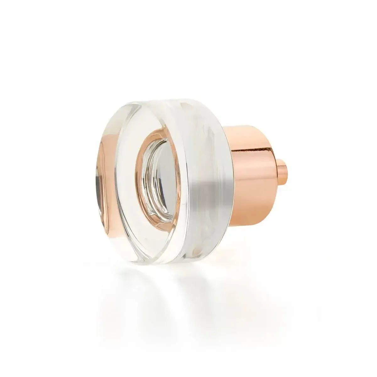 Schaub Perilla City Lights Redonda de Vidrio — Oro Rosa Pulido