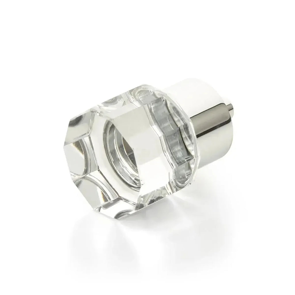 Schaub Perilla City Lights Multi-Sided Redonda de Vidrio — Cromo Pulido