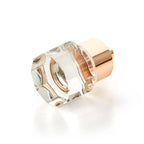 Schaub Perilla City Lights Multi-Sided Redonda de Vidrio — Oro Rosa Pulido