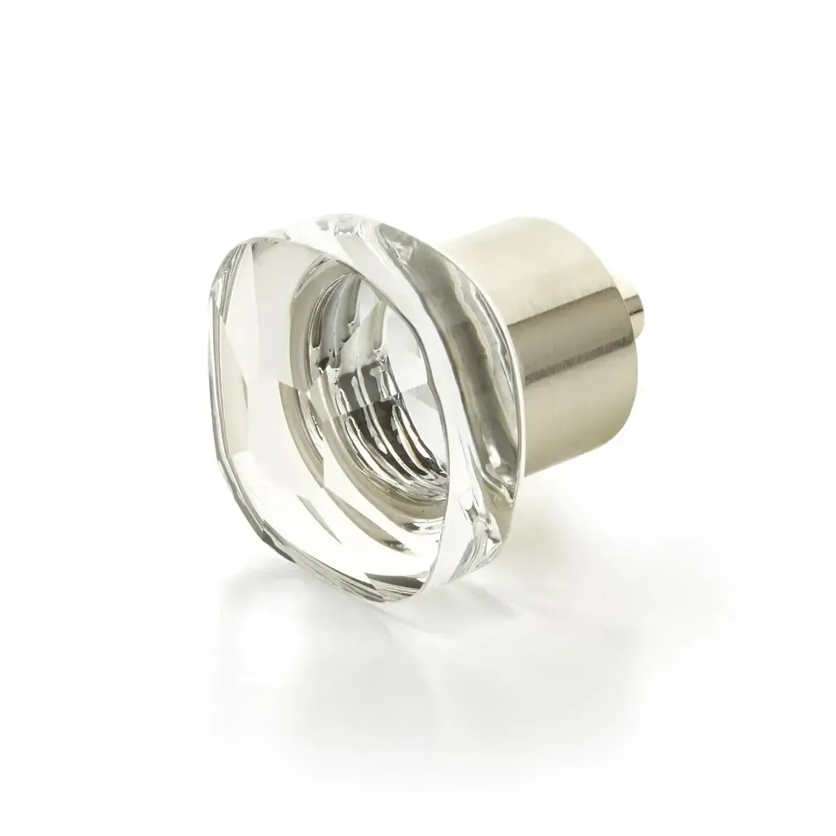 Schaub Perilla City Lights Soft Cuadrada de Vidrio — Níquel Satinado
