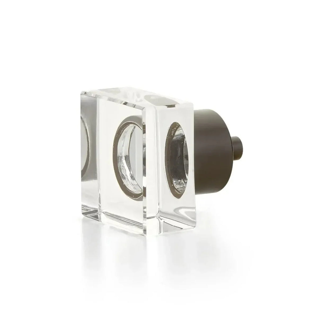 Schaub Perilla City Lights Cuadrada de Vidrio — Bronce Aceitado