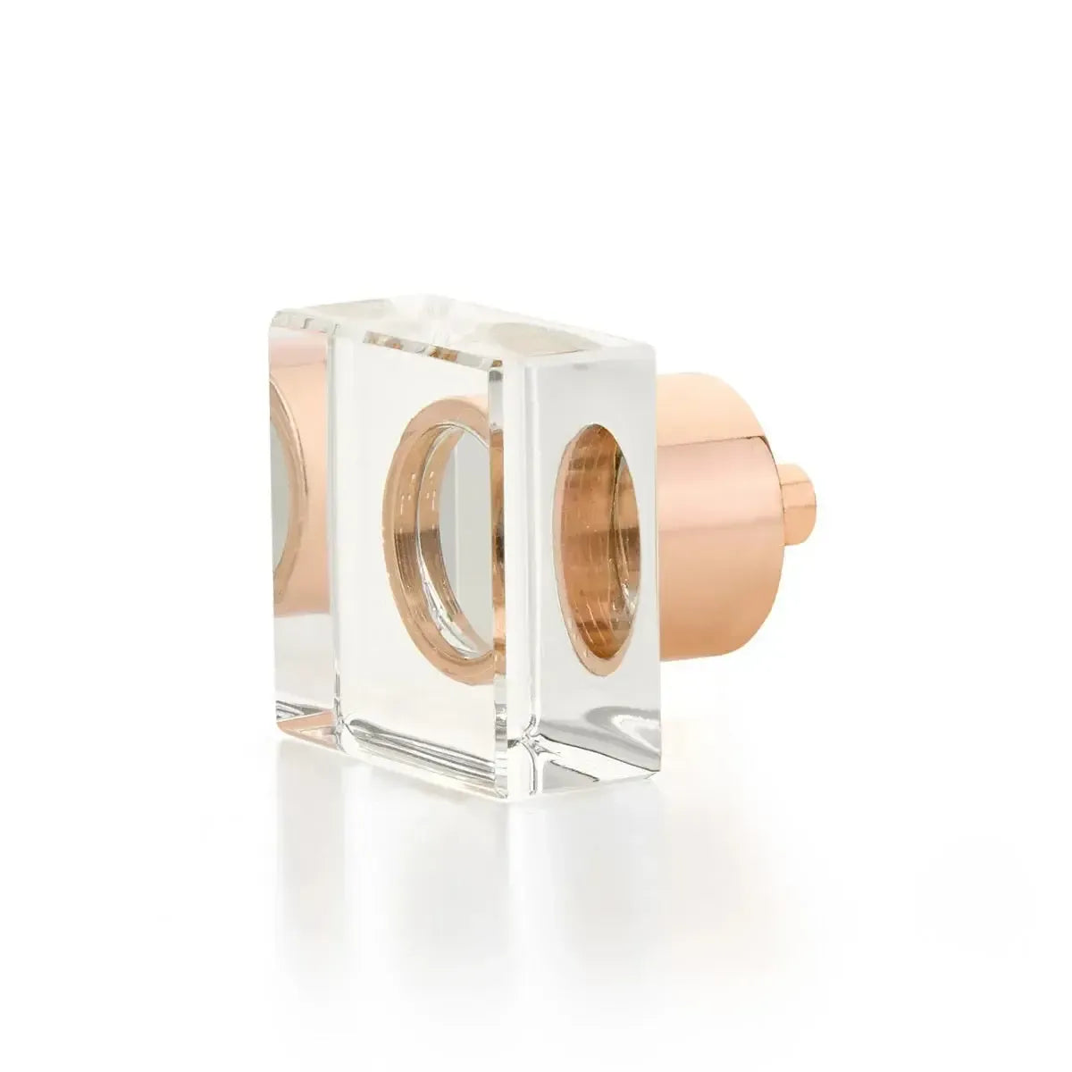 Schaub Perilla City Lights Cuadrada de Vidrio — Oro Rosa Pulido
