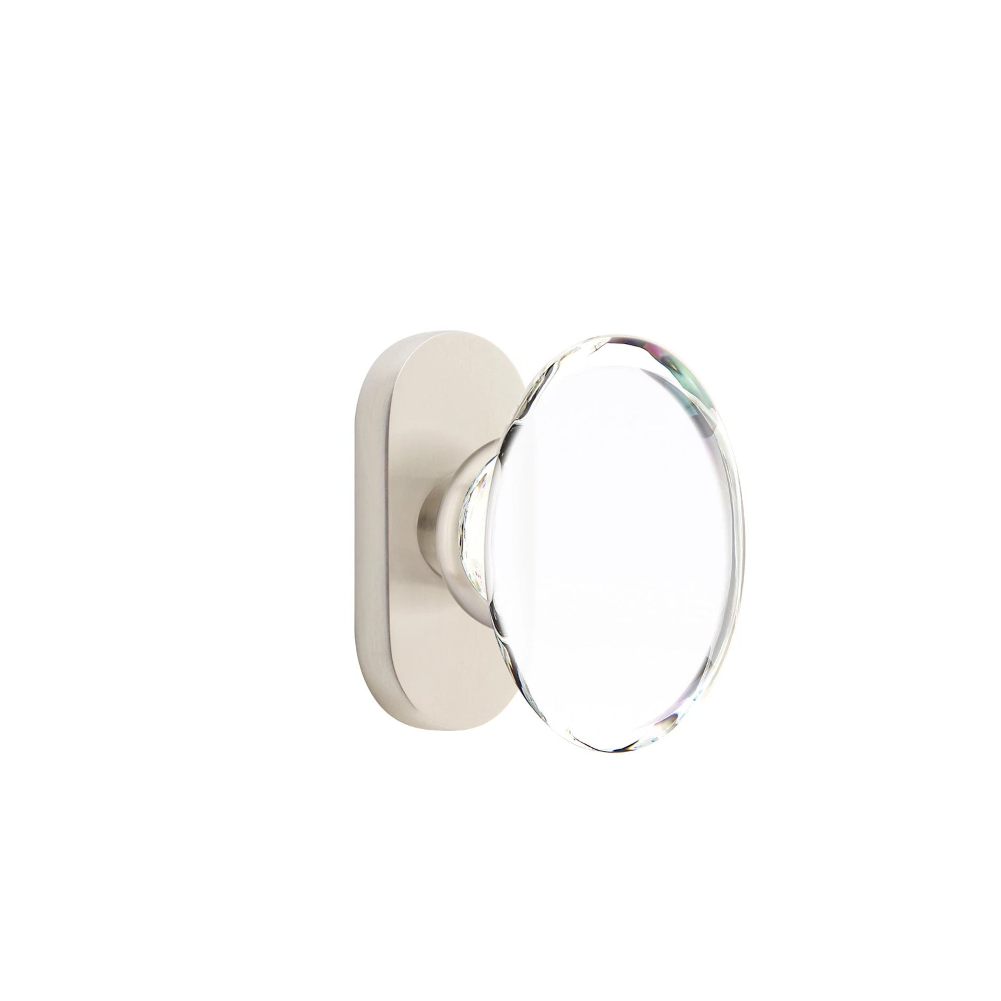 Níquel Satinado · 1-1/2" x3" Oval Rosette